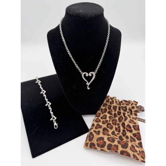 Brighton Jewelry - Brighton Adore Me Necklace and Bracelet-Heart-Valentine